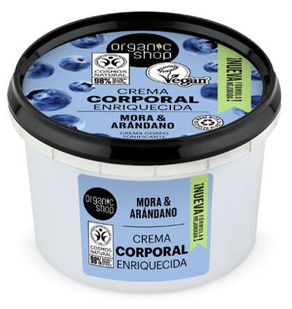 Organic Shop Bl&aring;b&auml;rs- och bj&ouml;rnb&auml;rsberikad kroppskr&auml;m 250 ml