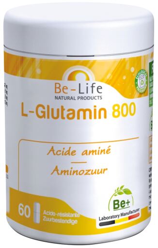 Be-Life L-Glutamin 800 mg. Aminosyra 60 kapslar