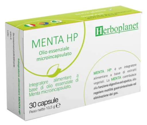 Herboplanet Pepparmint Hp mikroinkapslad eterisk olja 30 kapslar