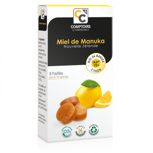 Comptoirs & Compagnies 100 % Manuka honungspiller Iaa10+ 8 % citronsaft 8 piller
