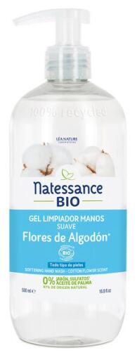 Laboratorio L&eacute;a Nature Natessance BIO Cotton Flower Gel Hand Cleanser 500 ml