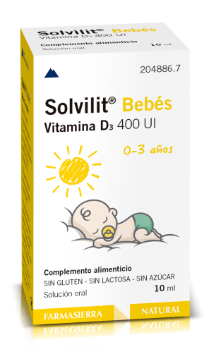 Farmasierra Laboratorios Solvilit Babies Vitamin D3 400IU 10 ml