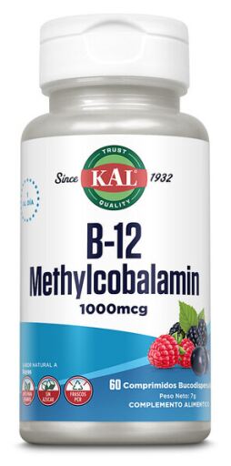 Kal Vitamin B-12 metylkobalmin 1000 mcg 60 tabletter