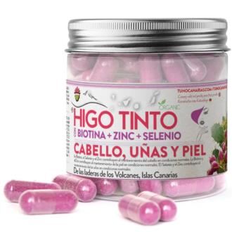 Tuno Canarias R&ouml;d fikon Biotin + Zink + Selen 90 Kapslar