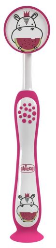 Chicco Hippo Pink Tandborste 36m+ 1 Enhet