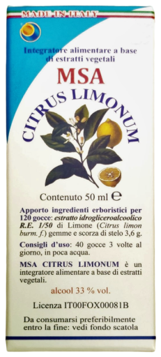 Herboplanet Msa Citrus Limonum knoppar och bark av grenar 50 ml