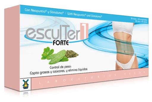 Laboratorios Tegor Esculter 1 Forte 40 tabletter + 20 flaskor