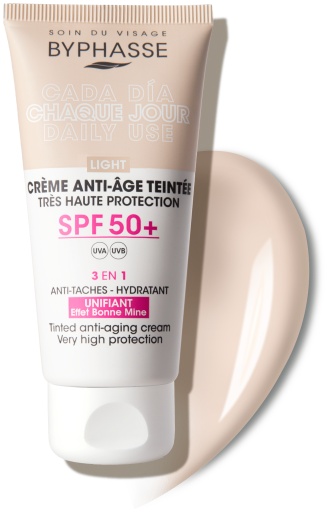 Byphasse Anti-Aging Ansiktskr&auml;m Med F&auml;rg SPF50+ 50 ml