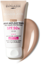 Anti-Aging Ansiktskr&auml;m Med F&auml;rg SPF50+ 50 ml