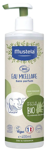 Mustela Baby Bio Micellar Vatten utan sk&ouml;ljning 400 ml