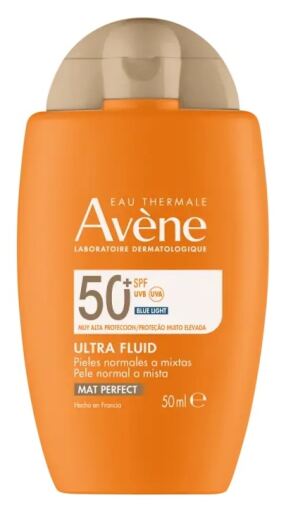 Av&egrave;ne Ultra Fluid Mat Perfect Solskyddsmedel SPF 50 50 ml