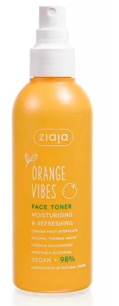 Ziaja Coconut & Orange Vibes Fuktgivande och uppfriskande ansiktsvatten 190 ml