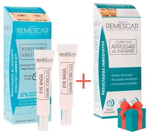 Remescar Packa p&aring;sar och m&ouml;rka ringar 8 ml + Wrinkle Corrector 8 ml
