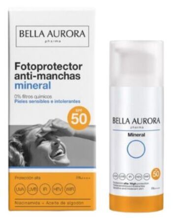 Mineral Sunscreen Spf50 Anti-Stain Sensitive Skin 50 ml