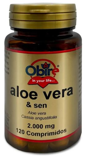 Obire Aloe vera 2000 mg med senna 120 tabletter