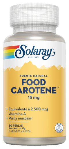 Solaray Livsmedelskaroten 2500 mcg 30 kapslar