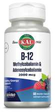 B12 Metylkobalamin och Adenosylkobalamin 2000 mcg 60 mikrotabletter