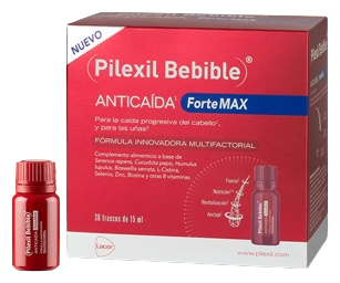 Pilexil Fortemax Anti-h&aring;ravfall Drickbar 30 flaskor 15 ml