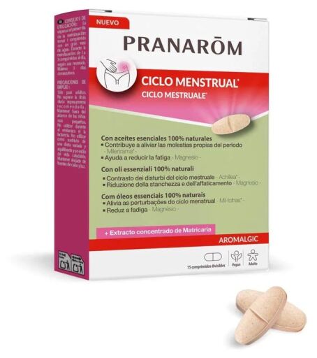 Pranarom Aromalgisk menstruationscykel 15 tabletter