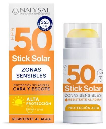 Natysal Solar Stick SPF 50 K&auml;nsliga omr&aring;den 14 gr