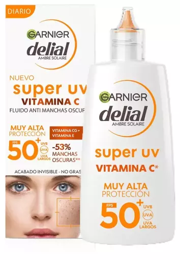 Garnier Delial Super UV Vitamin C Anti-fl&auml;ckkr&auml;m SPF 50+ 40 ml