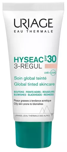 Uriage Hys&eacute;ac 3-Regul Global Care Trippelverkan Spf 30 40 ml