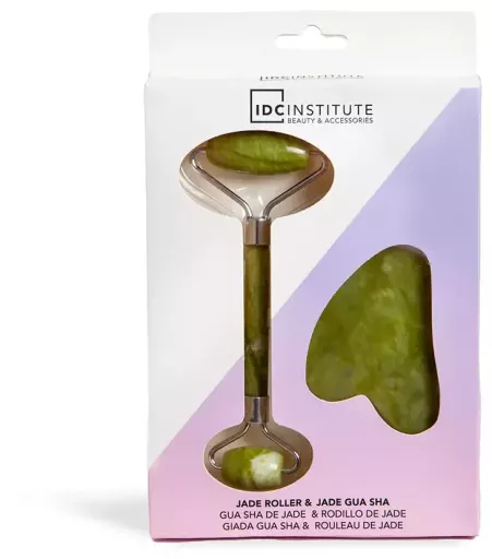 Idc Institute Jade Gua Sha & Jade Roller 2 delar