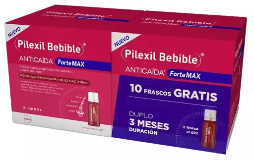 Pilexil Forte Max Drickbart Anti-H&aring;ravfallspaket 2 x 45 kapslar
