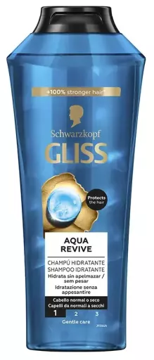 Gliss Aqua Revive &aring;terfuktande schampo 400 ml