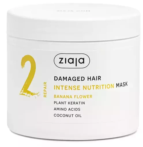 Ziaja Plant Essentials N&auml;rande h&aring;rinpackning med bananblommor 350 ml