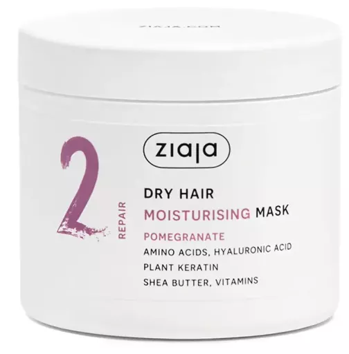 Ziaja Plant Essentials &aring;terfuktande h&aring;rinpackning med granat&auml;pple 350 ml