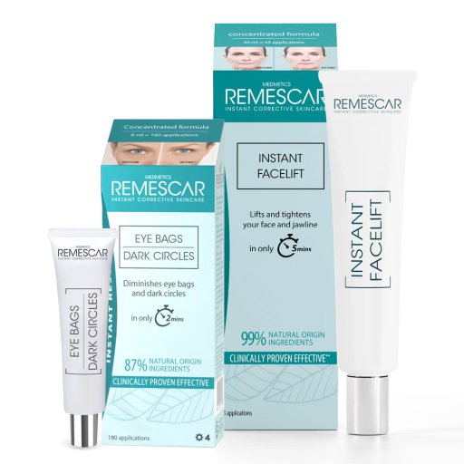 Remescar Pack mot p&aring;sar och m&ouml;rka ringar under &ouml;gonen 8ml + ansiktslyftning 40ml