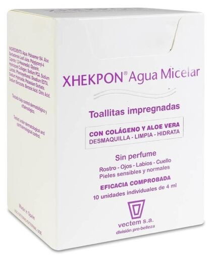 Vectem Xhekpon Micell&auml;rt vatten 10 v&aring;tservetter 4 ml