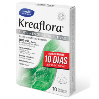 Kreaflora Biotic+ Matsm&auml;ltningsenzymer 10 kapslar