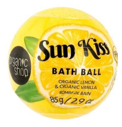Organic Shop Sun Kiss Citron och Vanilj Badbomb 85 g