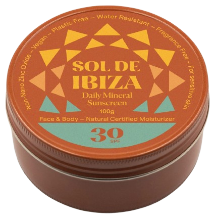 Sol de Ibiza Burk solkr&auml;m f&ouml;r baby 0 m&aring;nader SPF 30 30 ml