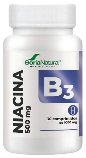 Soria Natural Vitamin B3 30 tabletter med f&ouml;rdr&ouml;jd fris&auml;ttning