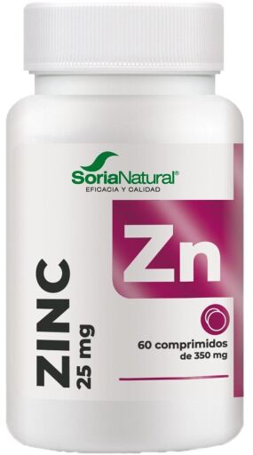 Soria Natural Zink 60 tabletter med f&ouml;rdr&ouml;jd fris&auml;ttning