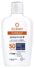 Sunnique Sensitive Skyddande Mj&ouml;lk SPF 50+ 200 ml