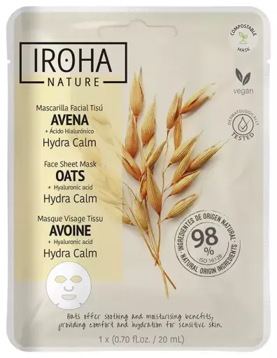 Iroha Havregrynsmask f&ouml;r ansiktet 1 enhet