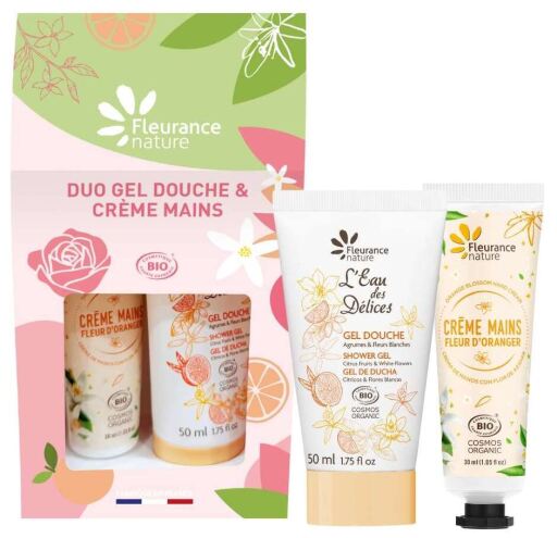 Duo Gel Douche et Cr&egrave;me Mains Agrumes &amp; Fleur d'Oranger 2 stycken