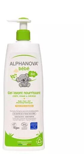 Alphanova N&auml;rande reng&ouml;ringsgel f&ouml;r baby 400 ml