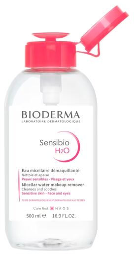 Bioderma Sensibio H2O micell&auml;r l&ouml;sning med doseringspump 500 ml