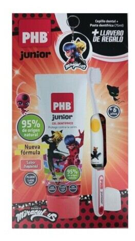 Dentaid Pack Phb Junior Pensel + Klistra + Gadget Lady Bug 20