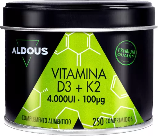 Aldous Bio Vitamin D3 + K2 250 tabletter