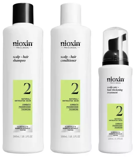 Nioxin System 2 Naturligt h&aring;rbehandlingskit 3 enheter