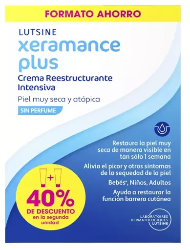 Lutsine Xeramance Plus Intensivt &Aring;teruppbyggande Kr&auml;mpaket 2 x 100 ml