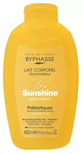 Byphasse Glow Sunshine Uppljusande Body Milk Med Prebiotika 400 ml