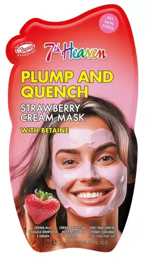 7th Heaven Plump and Quench jordgubbskr&auml;m ansiktsmask 15g