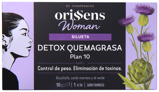 Orissens Kvinna Detox Fat Burner 10 sticks